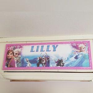 Poster name picture frame